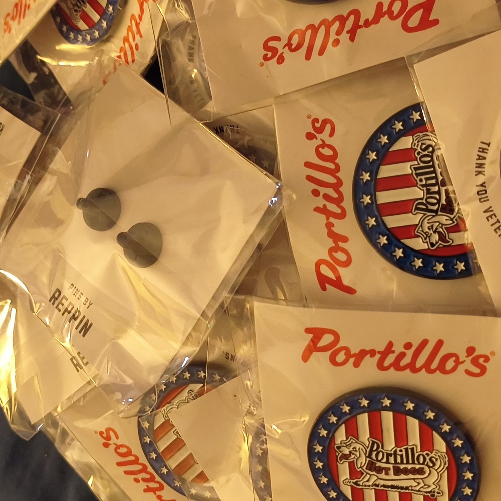 Patriotic Pin - Red, White, and Blue - Picture 3 of 4